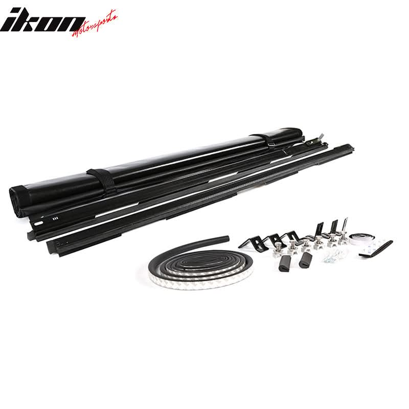 2005-2019 Nissan Frontier 72in Black Roll Up Tonneau Cover Vinyl
