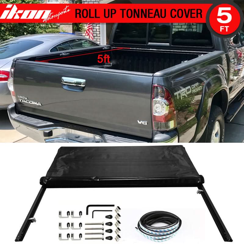 2005-2015 Toyota Tacoma Double Cab Lock Soft Tonneau Cover Aluminum