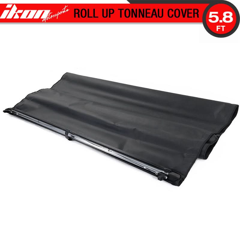 2014-2017 Chevy Silverdo Roll Lock Soft Tonneau Cover Black 5.8ft Bed