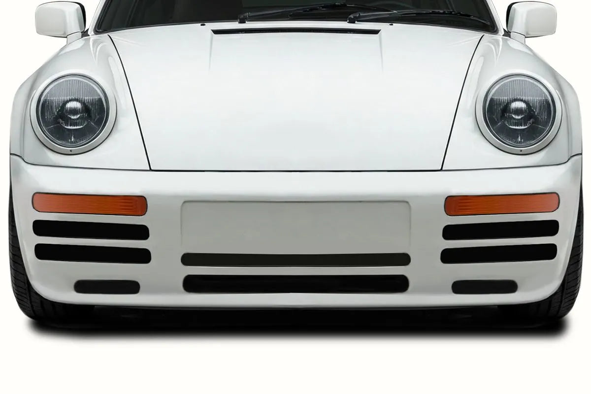 Duraflex Turbo Look Front Bumper Cover Compatible with 1974-1993 Porsche 911 964 - 1 Piece