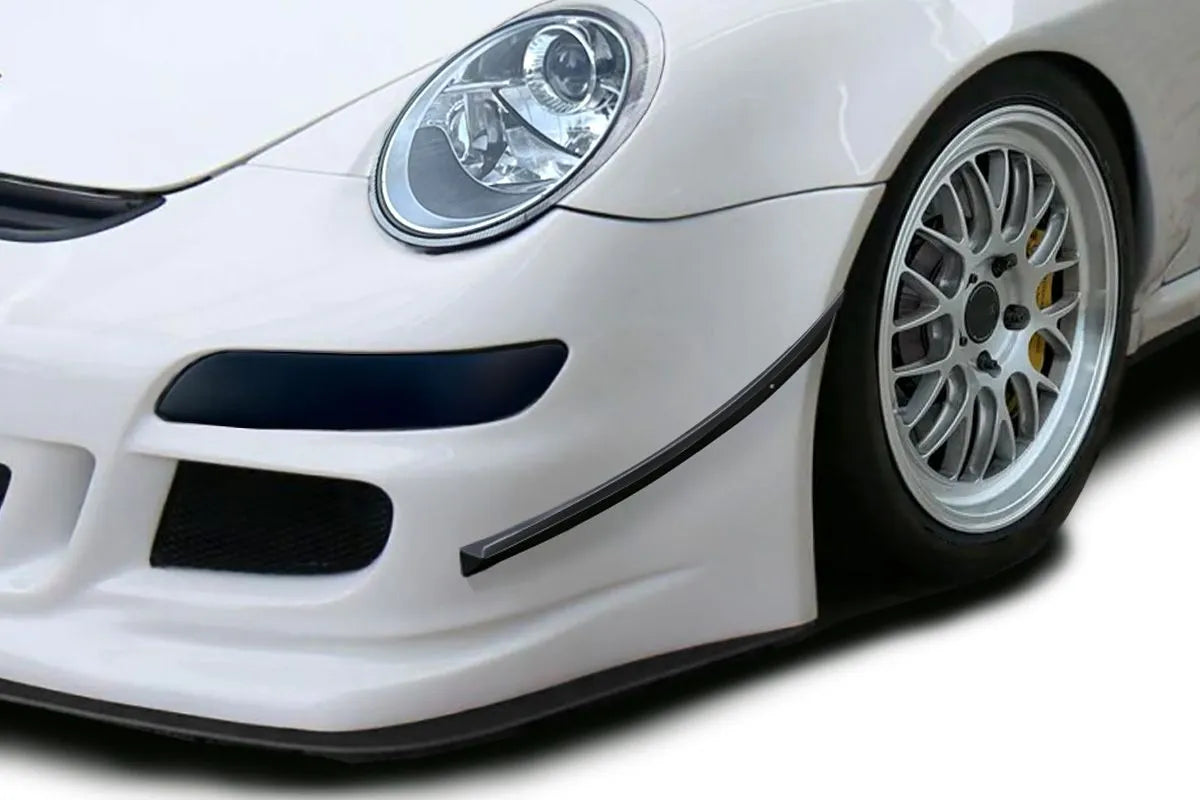 Duraflex GT3 Cup S Look Side Lips for Front Bumper Cover Compatible with 2005-2008 Porsche 911 997 - 2 Pieces