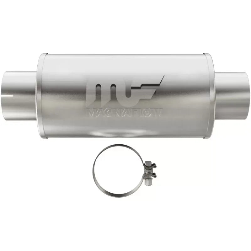 MagnaFlow 7" Round Straight-Through Performance Exhaust Muffler 12775 - Universal Fit