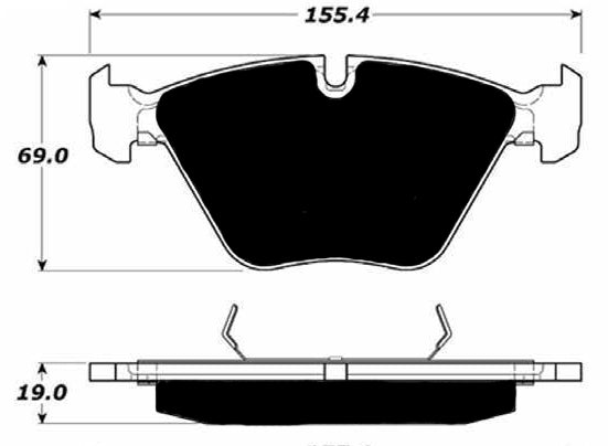 Porterfield Brake Pads for 2008 BMW 335 Series