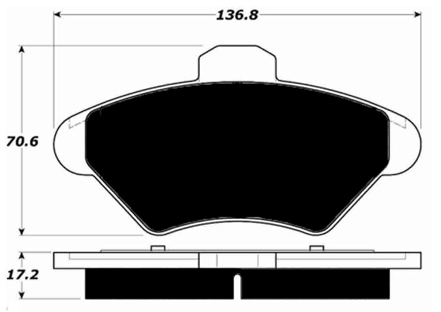 Porterfield Brake Pads for 1994 MERCURY COUGAR w/Rear Discs