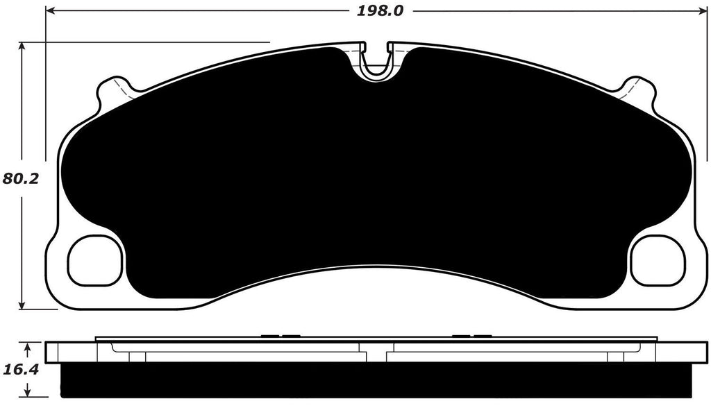 Porterfield Brake Pads for 2016 PORSCHE Cayman GT4