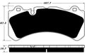 Porterfield Brake Pads for 2015 VOLVO S60 370.5mm Front Discs