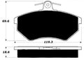 Porterfield Brake Pads for 1991 AUDI 90 Quattro 20 Valve 256mm Front Disc