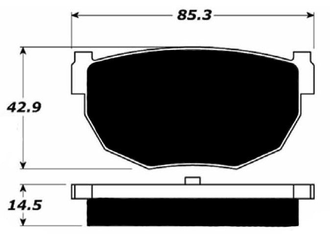 Porterfield Brake Pads for 1993 NISSAN 240sx w/o ABS