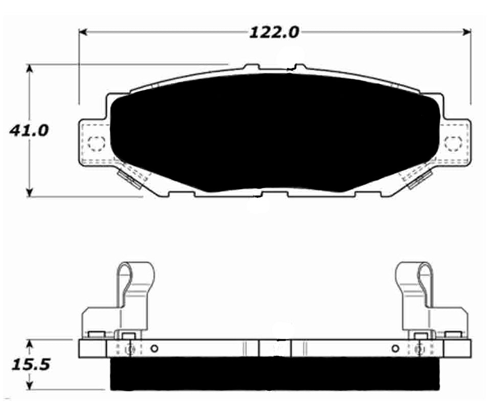 Porterfield Brake Pads for 1996 LEXUS SC 400