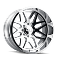 Cali Off-Road 9115 Invader 20x10 / 8x165.1 BP / -25mm Offset / 125.2mm Hub Chrome Wheel 9115-2181C