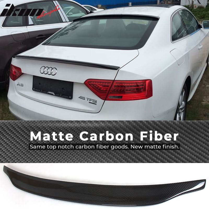 2008-2017 Audi A5 B8 CA Style Trunk Spoiler Wing Carbon Fiber