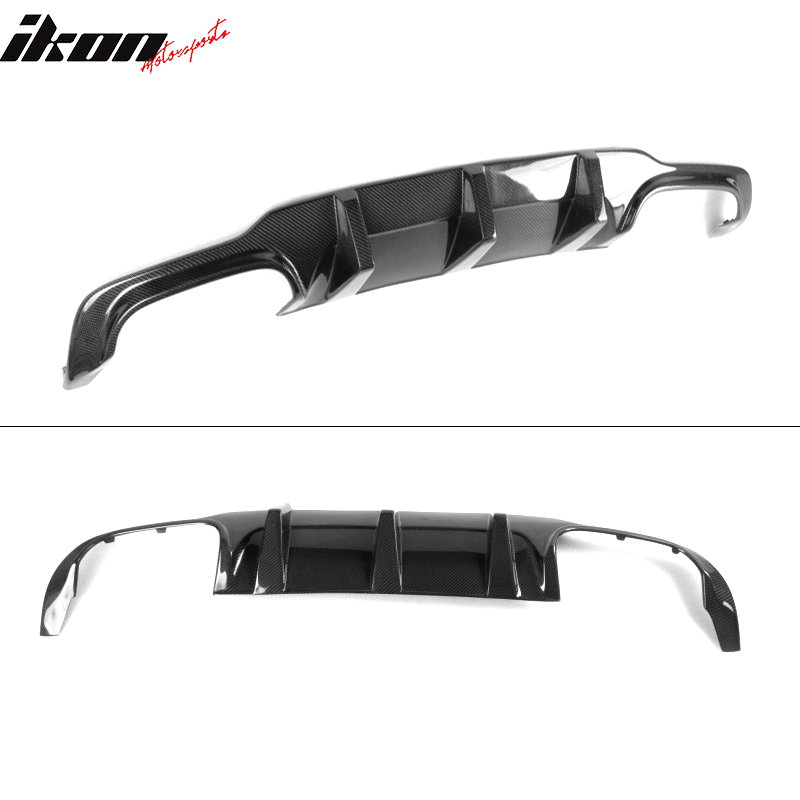 2012-2014 Benz C Class W204 JC Style Rear Lip Diffuser Carbon Fiber