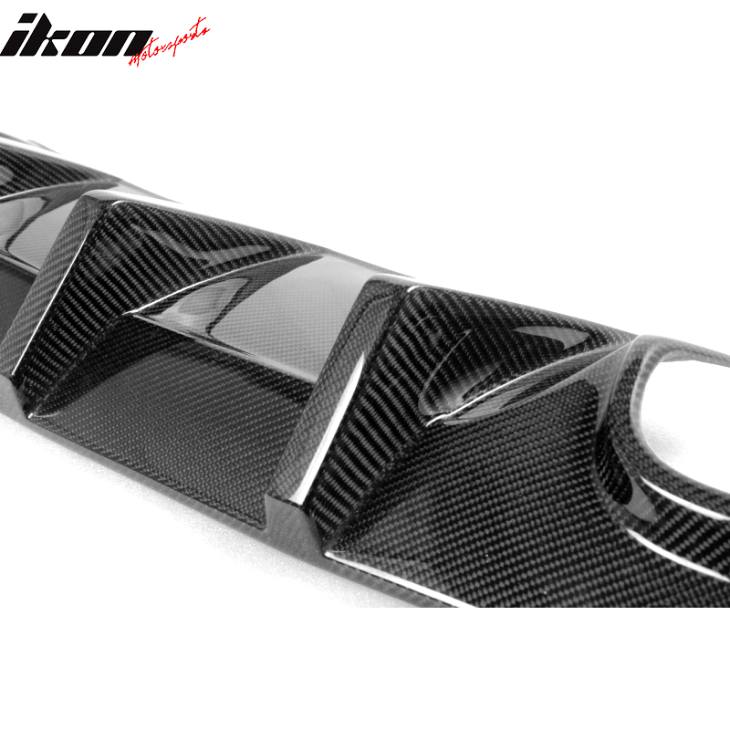 2012-2014 Benz C Class W204 JC Style Rear Lip Diffuser Carbon Fiber