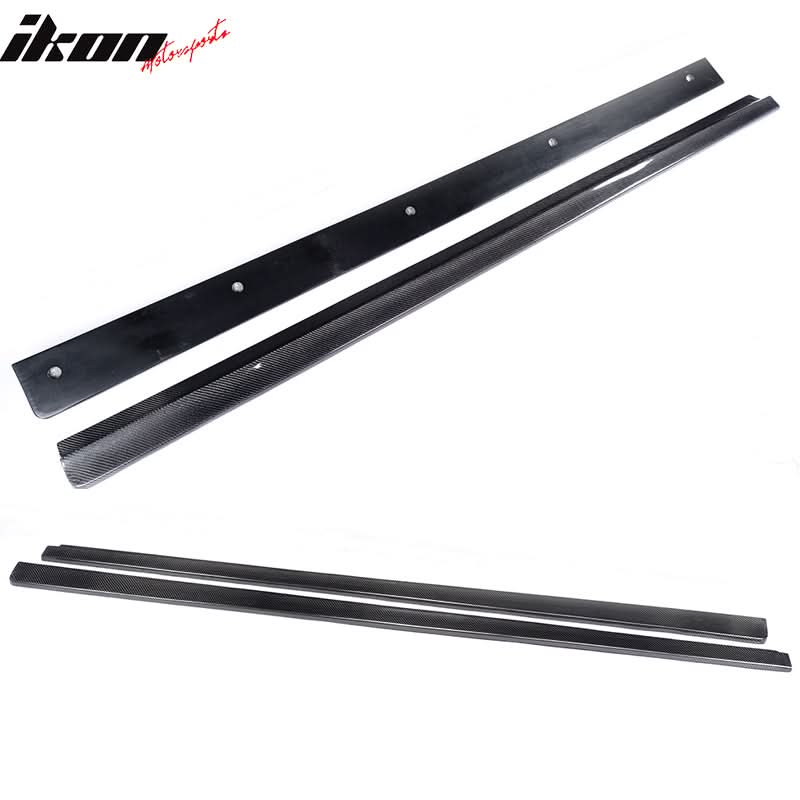 2008-2014 Benz C Class W204 C63 AMG DP Style Side Skirts Carbon Fiber