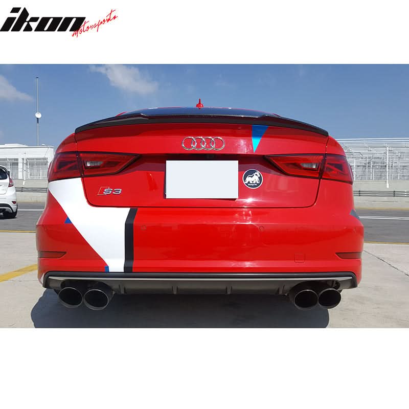2015-2017 Audi S3 8V JC Style Rear Trunk Spoiler Wing Carbon Fiber
