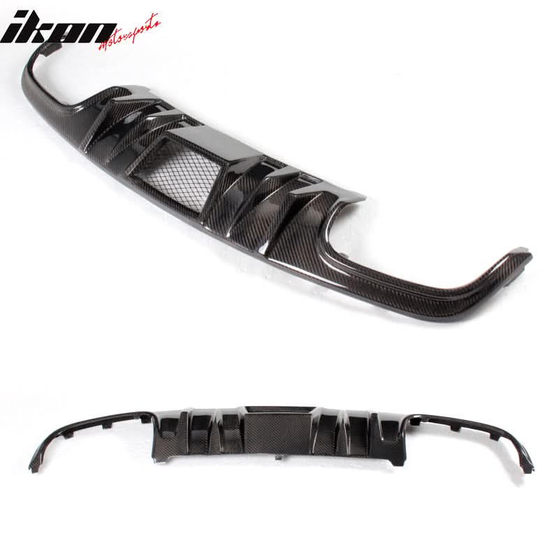 2008-2011 Benz W204 C63 R Style Rear Bumper Lip Diffuser Carbon Fiber