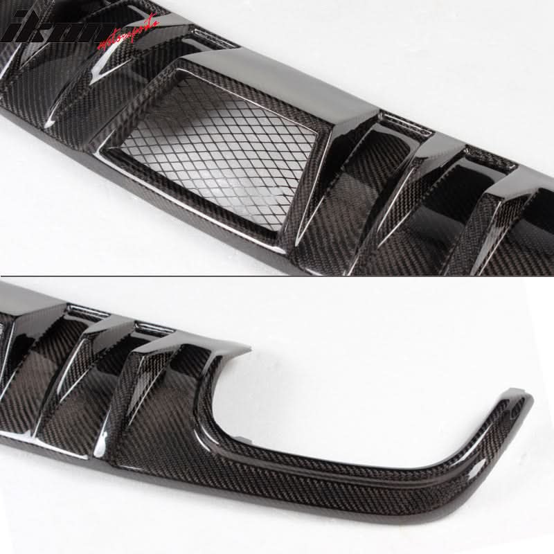 2008-2011 Benz W204 C63 R Style Rear Bumper Lip Diffuser Carbon Fiber