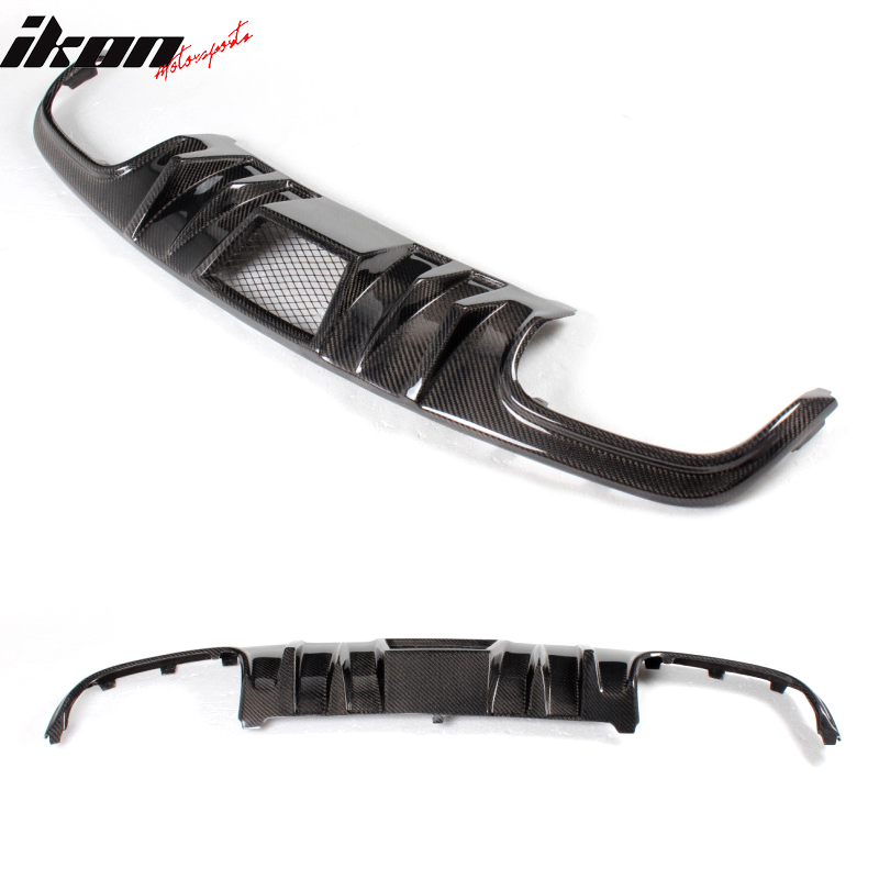 2008-2011 Benz W204 C63 R Style Rear Bumper Lip Diffuser Carbon Fiber