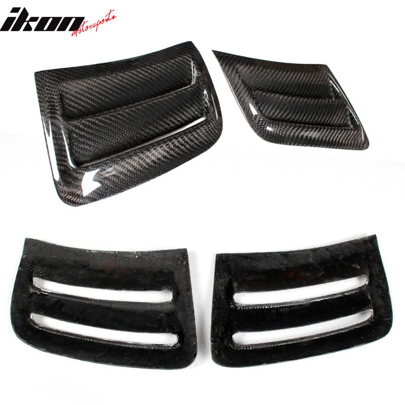 2008-2011 Benz C Class W204 C63 OE Style Side Vent Grille Carbon Fiber