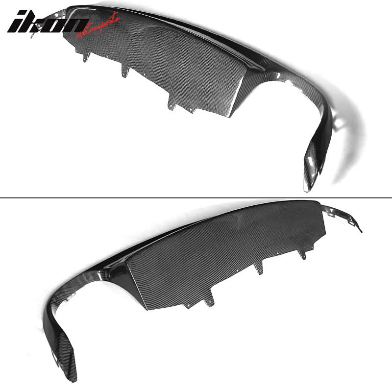2012-2015 Audi A6 C7 S6 Style Rear Bumper Lip Diffuser Carbon Fiber