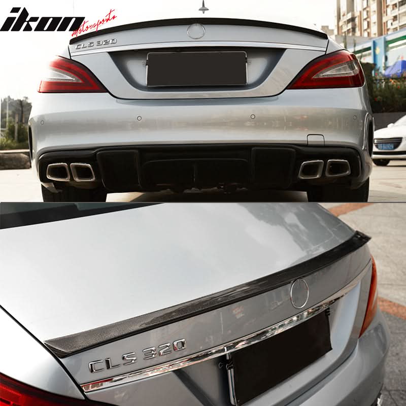 2011-2017 Benz CLS-Class W218 JC Style Rear Trunk Spoiler Carbon Fiber