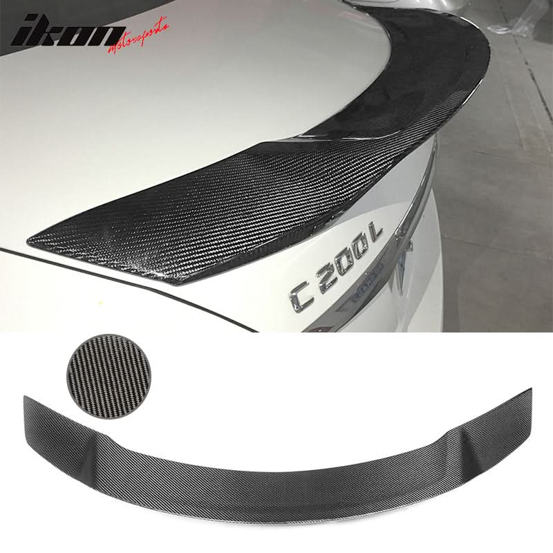 2015-2021 Benz W205 C Class JC Style Rear Trunk Spoiler Carbon Fiber