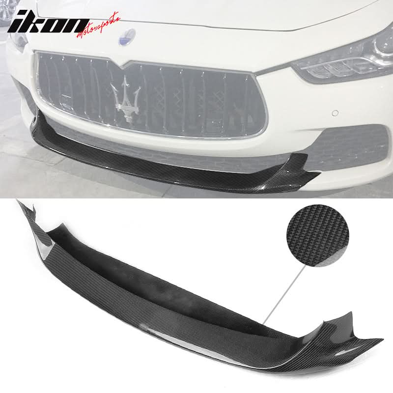 2014-2017 Maserati Ghibli M156 JC Style Front Bumper Lip Carbon Fiber