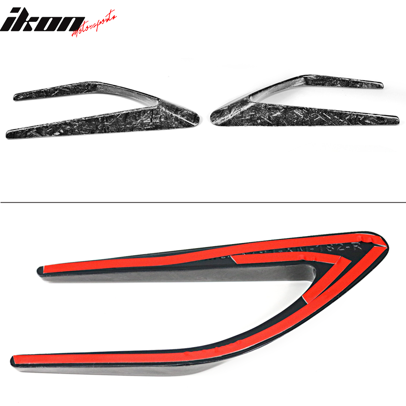 2015-2018 Bnez C-Class W205 Front + Rear Side Vents Spoiler Forged CF