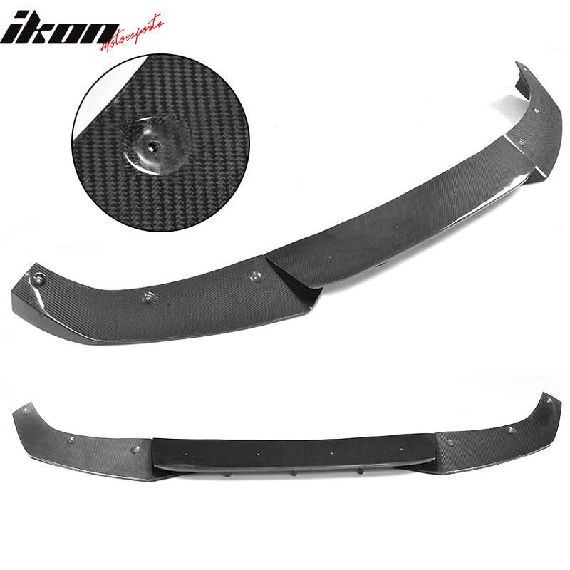 2017-2019 Audi A4 S4 B9 Sedan JC Style Front Bumper Lip Carbon Fiber