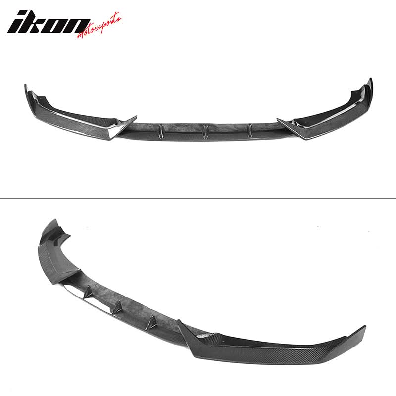 2017-2019 Audi A4 S4 B9 Sedan JC Style Front Bumper Lip Carbon Fiber