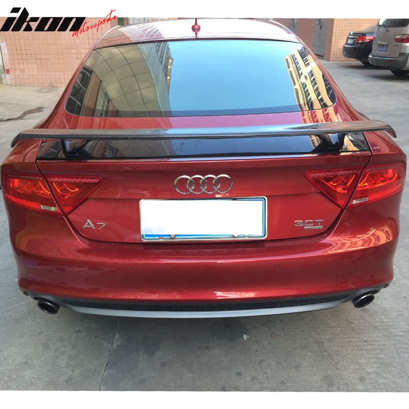 2012-2018 Audi A7 4G8 TTS Style Trunk Spoiler Wing Matte Carbon Fiber