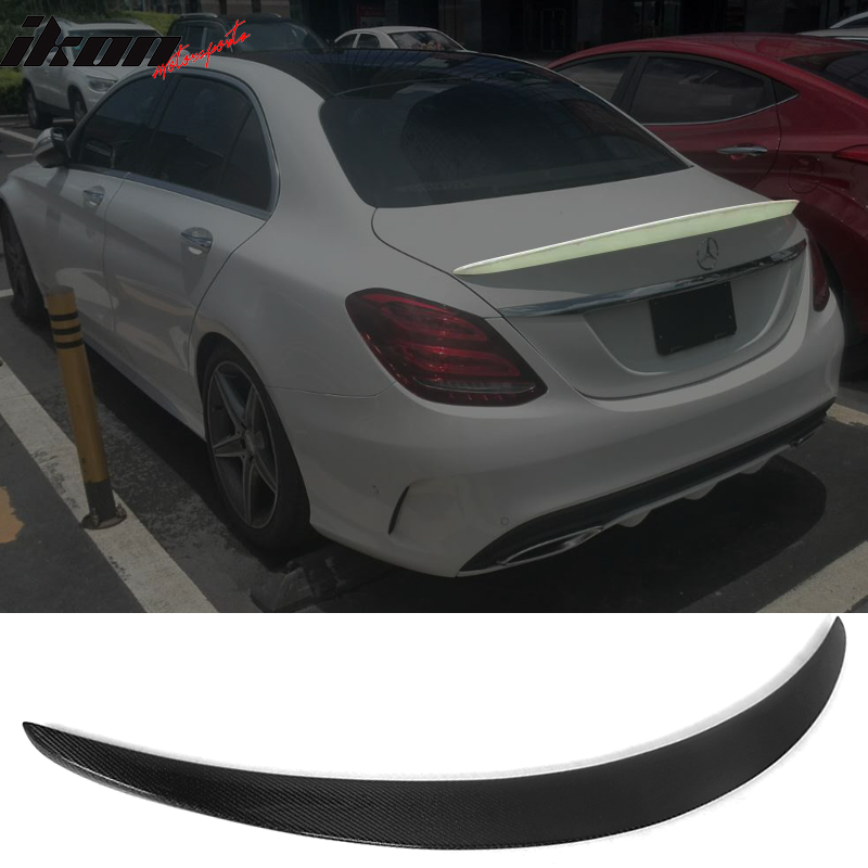 2015-2021 Benz C Class W205 Sedan OE Style Trunk Spoiler Carbon Fiber