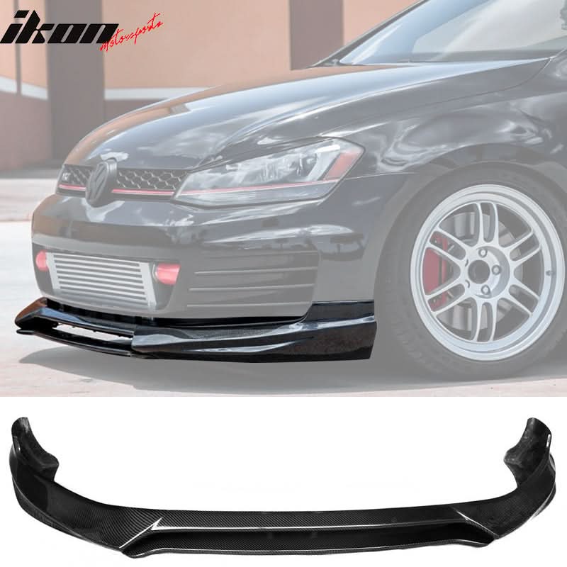 2014-2018 Volkswagen GTI MK7 RG Style Front Bumper Lip Carbon Fiber