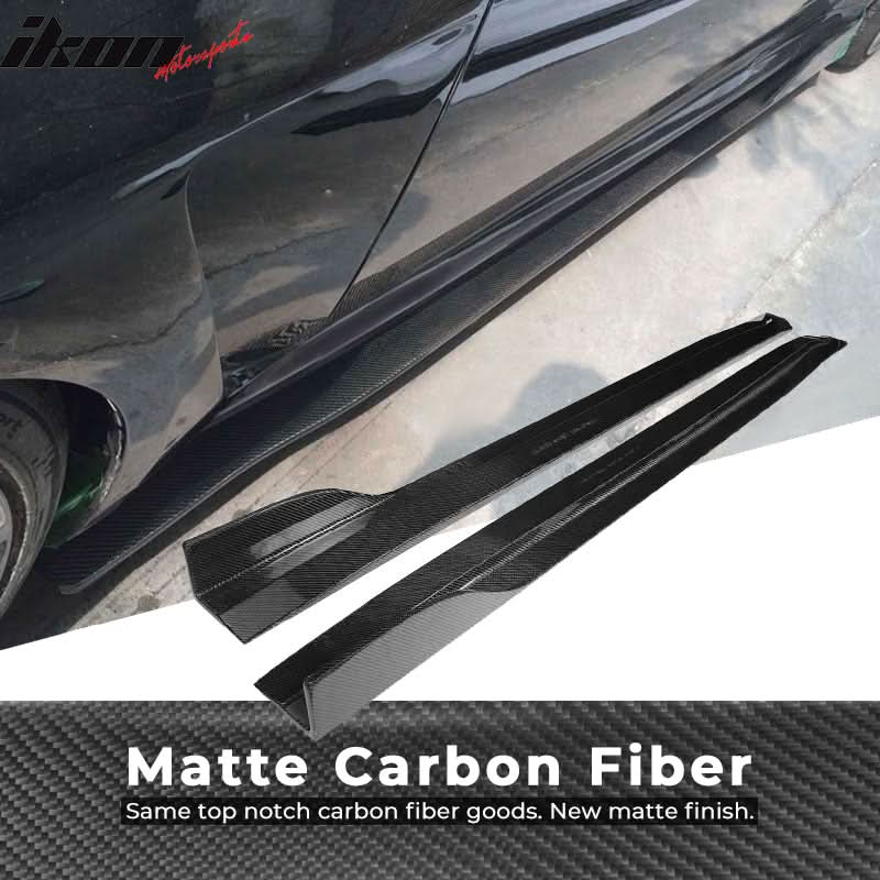 2008-2013 Infiniti G37 V36 Coupe JC Style 2PC Side Skirts Carbon Fiber