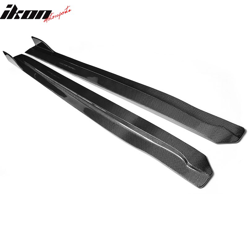 2008-2013 Infiniti G37 V36 Coupe JC Style 2PC Side Skirts Carbon Fiber