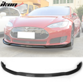 2012-2017 Tesla Model S Sedan JC Style Front Bumper Lip Carbon Fiber