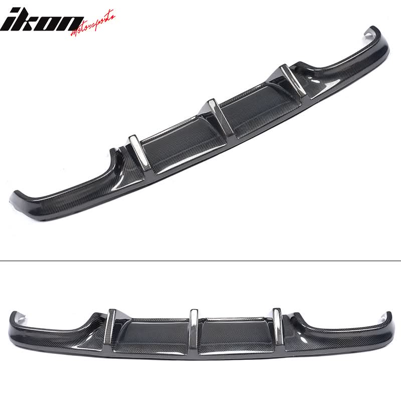 2008-2011 Benz C Class W204 C63 TMS Style Rear Diffuser Carbon Fiber