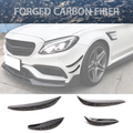 2015-2021 Benz C-Class W205 Front Bumper Splitter Forged Carbon Fiber