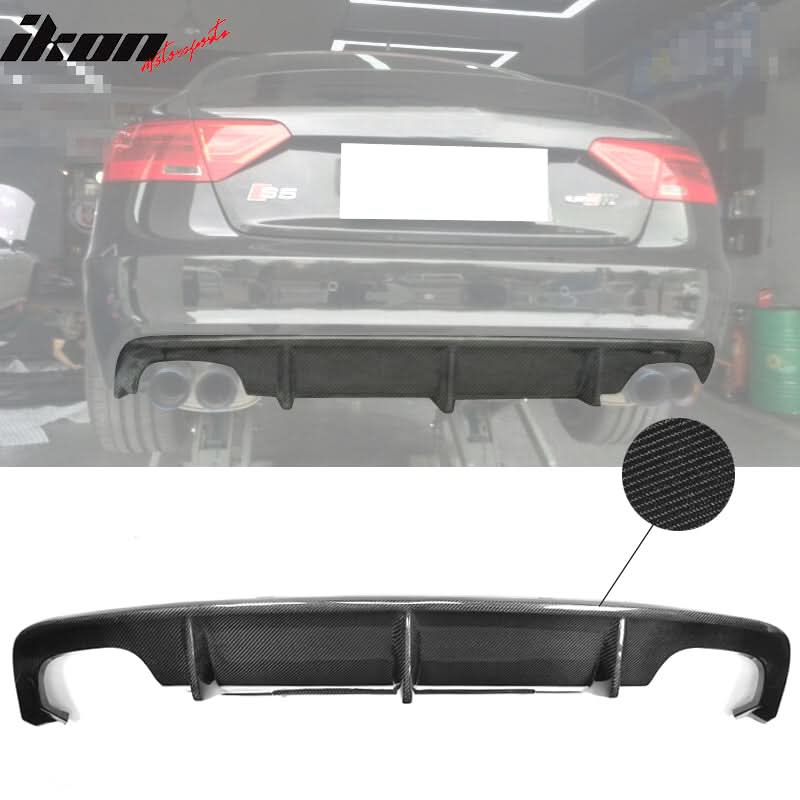 2013-2017 Audi S5 B8.5 OE Style Rear Bumper Diffuser Carbon Fiber FRP