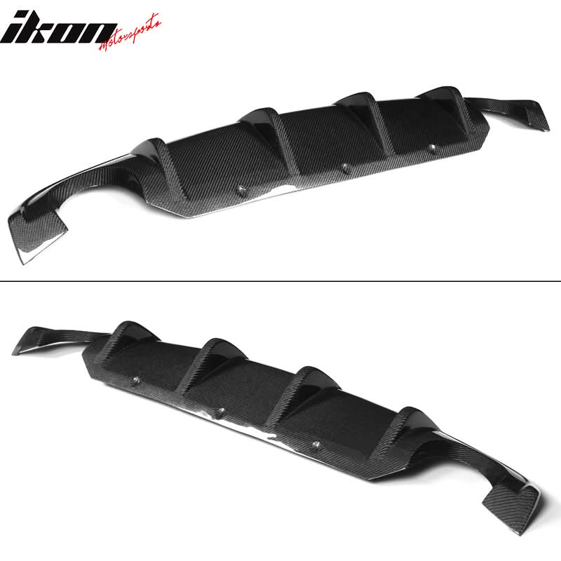 2014-2017 Infiniti Q50 V37 S Style Rear Bumper Diffuser Carbon Fiber
