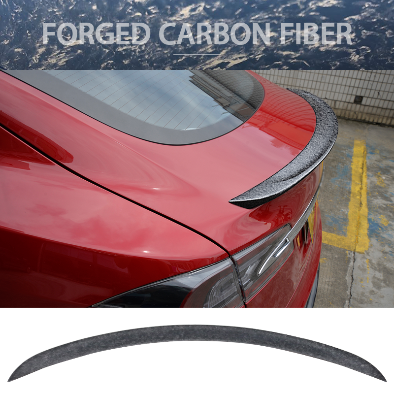 2012-2025 Tesla Model S OE Style Rear Trunk Spoiler Wing Carbon Fiber