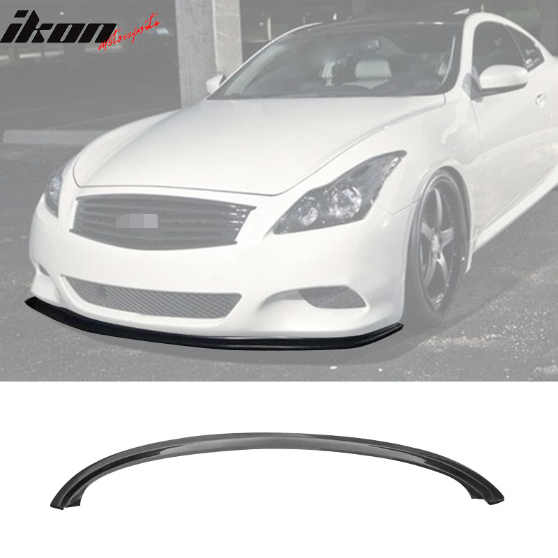 2008-2014 Infiniti G37 Coupe ST Style Front Bumper Lip Carbon Fiber