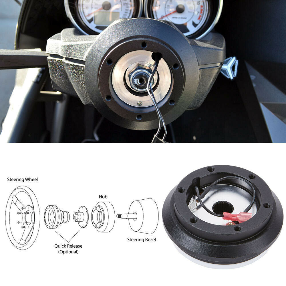 Deadboyz 350mm Steering Wheel + Short Hub Adapter Kit For Mazda Miata RX-7 RX-8 MX-3 MX-6