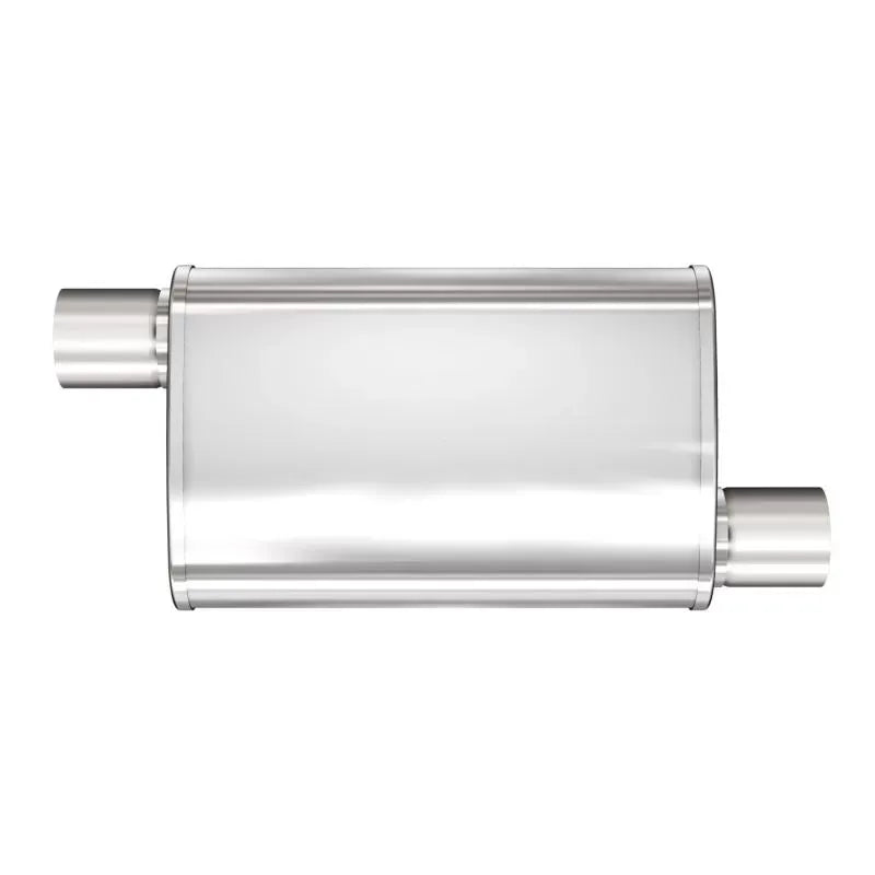 MagnaFlow Universal Performance Muffler 2.25" Inlet/Outlet, Satin Finish, Offset/Offset Design