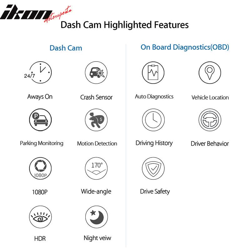 DashPal - Dash Cam & On-Board Diagnostics (OBD) Protect Car & Driver