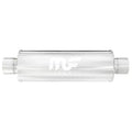 MagnaFlow 6" Round Straight-Through Performance Exhaust Muffler 14619, Universal Fit