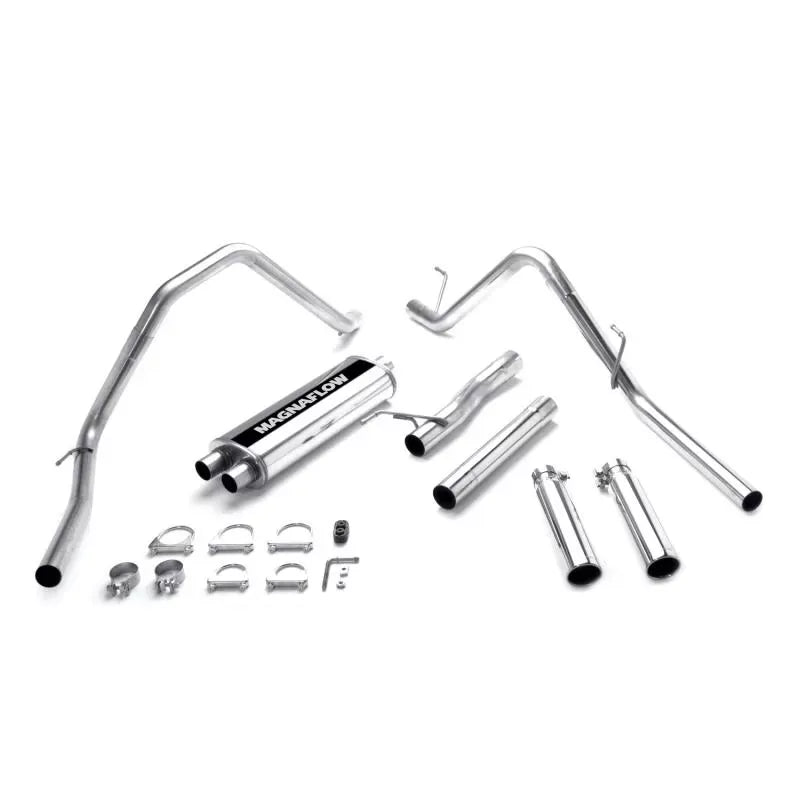 MagnaFlow 2003 Dodge Ram 1500 Street Series Cat-Back Exhaust System, Stainless Steel, 3" Piping