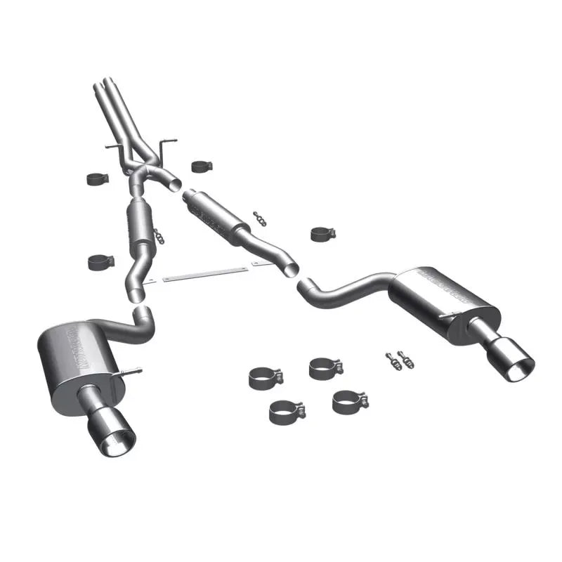 MagnaFlow Touring Series Cat-Back Exhaust System for 2000-2004 Audi A6 Quattro, 2.5" Diameter, Stainless Steel