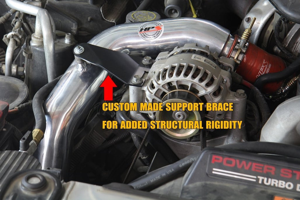 HPS Hot & Cold Side Charge Pipe with Intercooler Boots Kit, 03-07 Ford F350 Superduty Powerstroke 6.0L Diesel Turbo, Polish