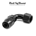 AN6 6AN 90 Degree Swivel Hose End Fitting Adapter Black Performance